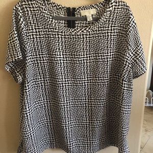 Black and White Print Top